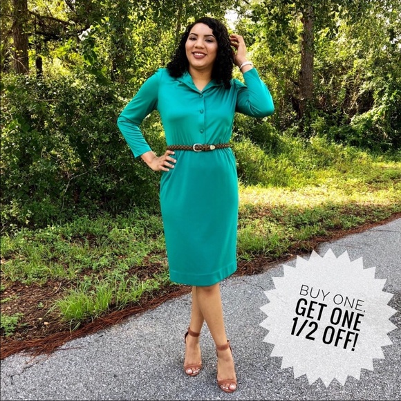 Henry Lee Dresses & Skirts - Henry Lee Vintage Turquoise Dress